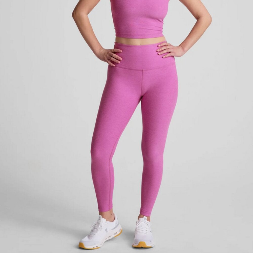 Beyond Yoga Spacedye Caught In The Midi High Waisted Legging - Sunset Violet